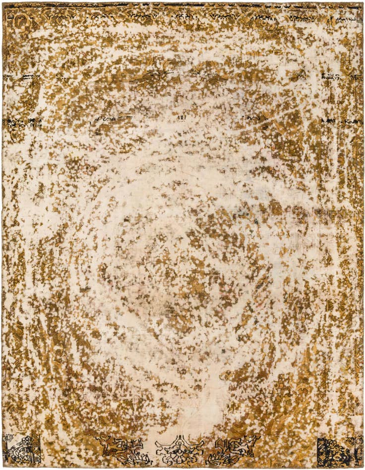 Detail image of 8' 2 x 9' 4 Hand Knotted Ultra Vintage Persian Wool Rug