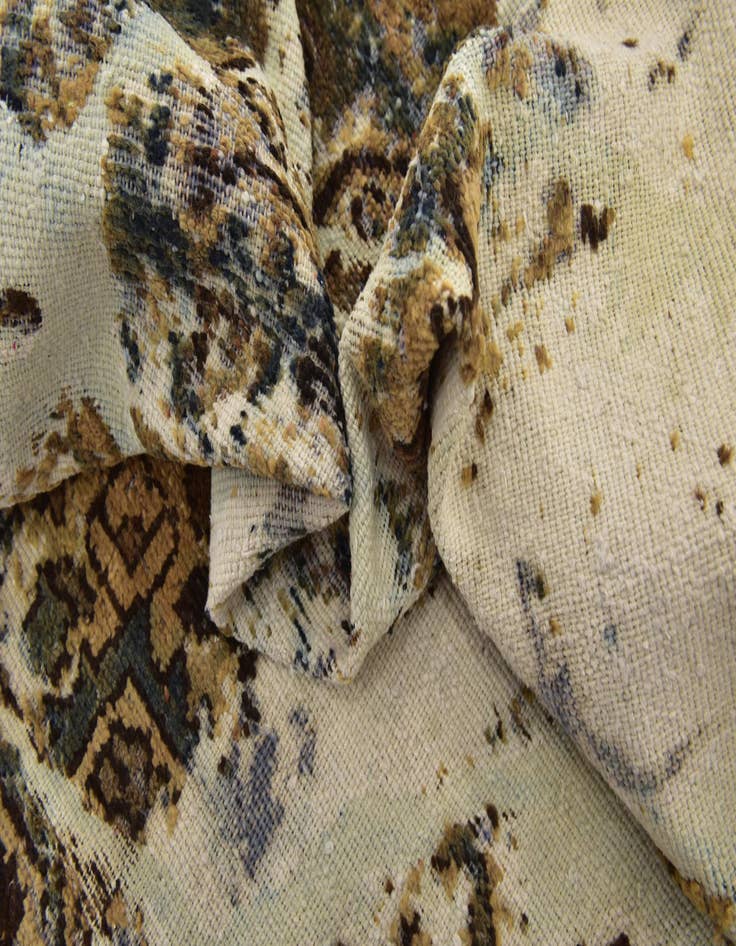 Detail image of 9' 4 x 11'  Hand Knotted Ultra Vintage Persian Wool Rug