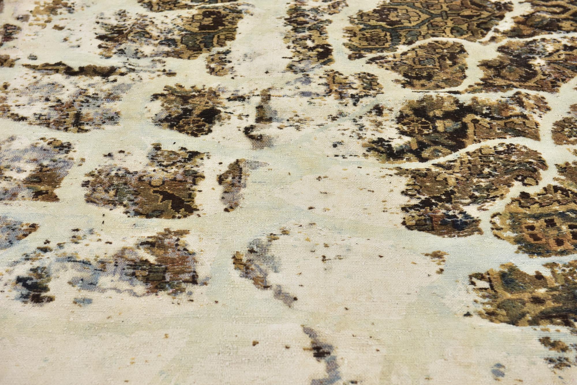 9' 4 x 11' Hand Knotted Ultra Vintage Persian Wool Rug