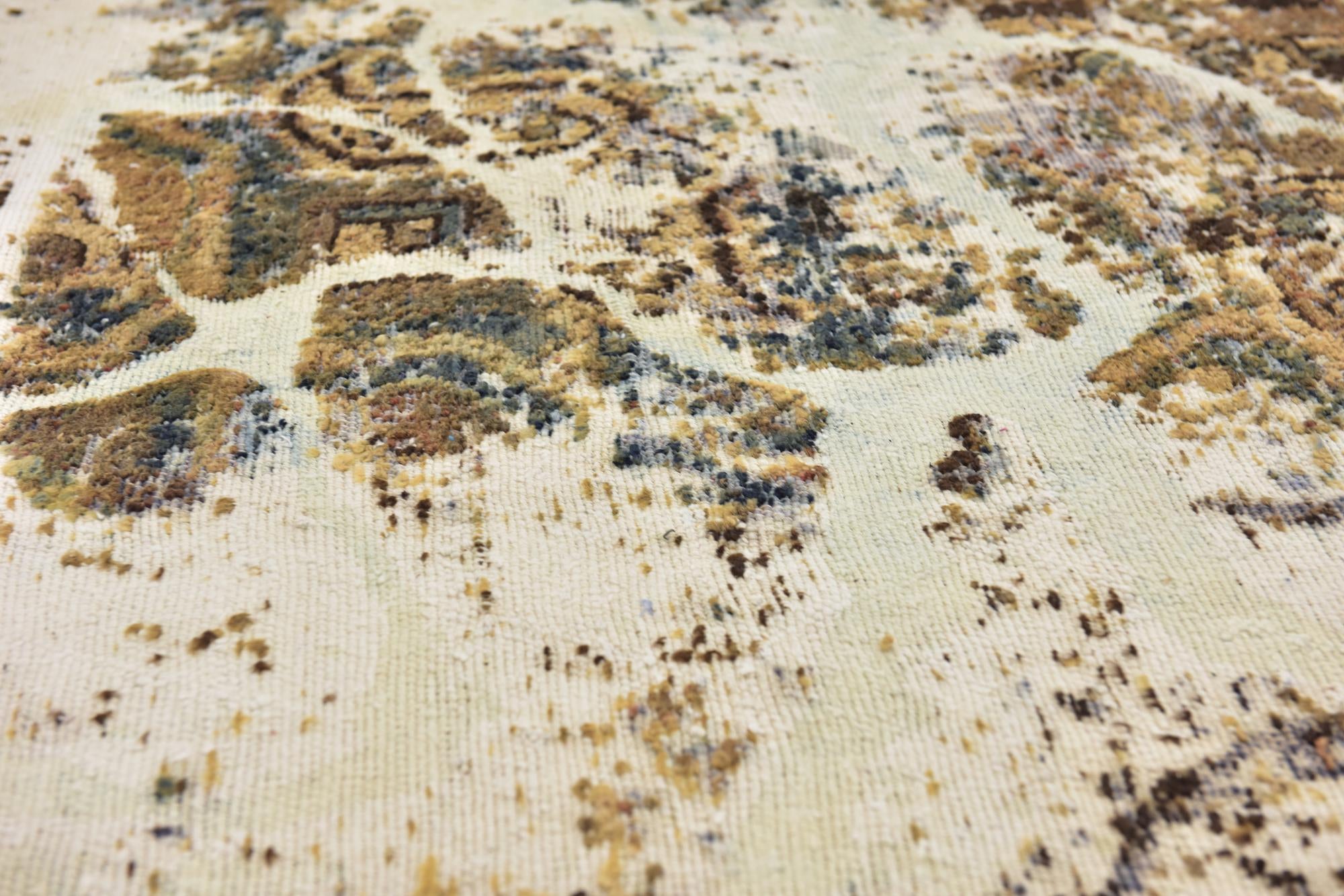 9' 4 x 11' Hand Knotted Ultra Vintage Persian Wool Rug
