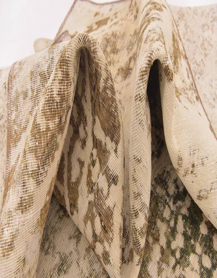 Detail image of 9' x 11' 2  Hand Knotted Ultra Vintage Persian Wool Rug