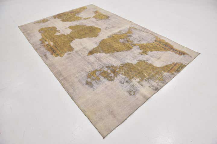 5' 10 x 9' Hand Knotted Ultra Vintage Persian Wool Rug