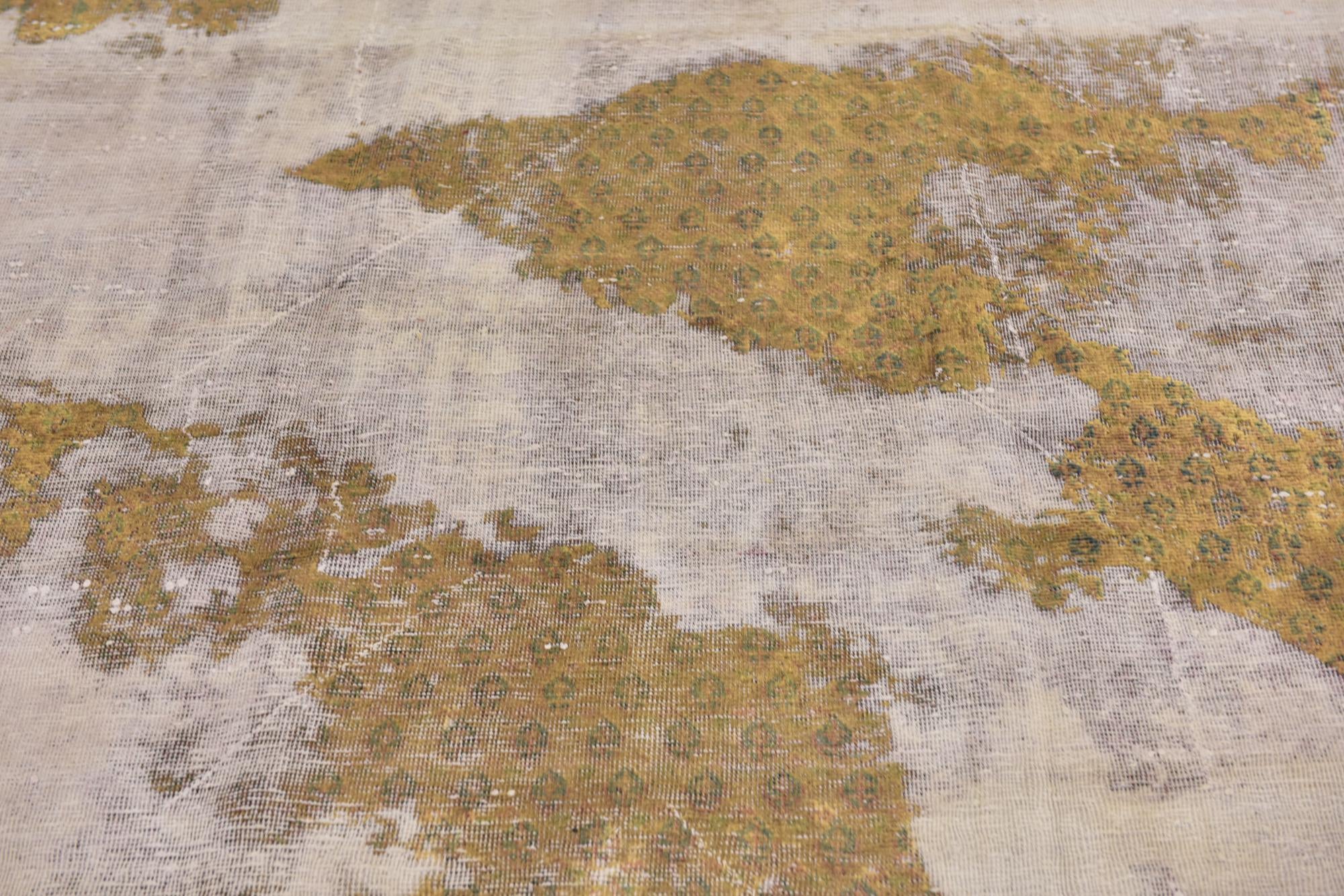 5' 10 x 9' Hand Knotted Ultra Vintage Persian Wool Rug