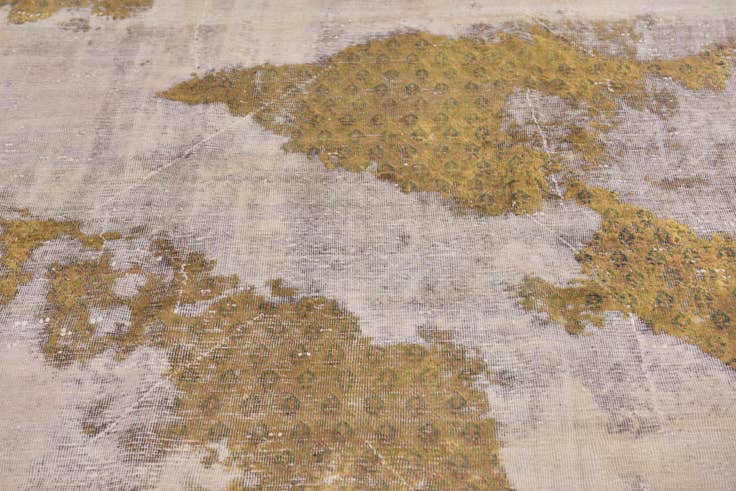 Detail image of 5' 10 x 9' Hand Knotted Ultra Vintage Persian Wool Rug