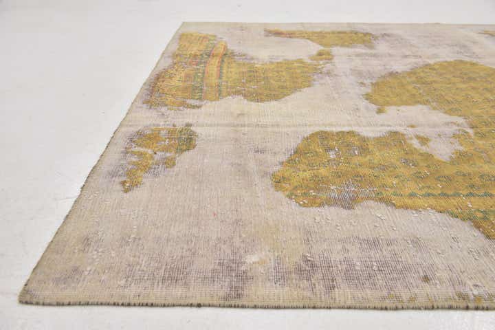 5' 10 x 9' Hand Knotted Ultra Vintage Persian Wool Rug