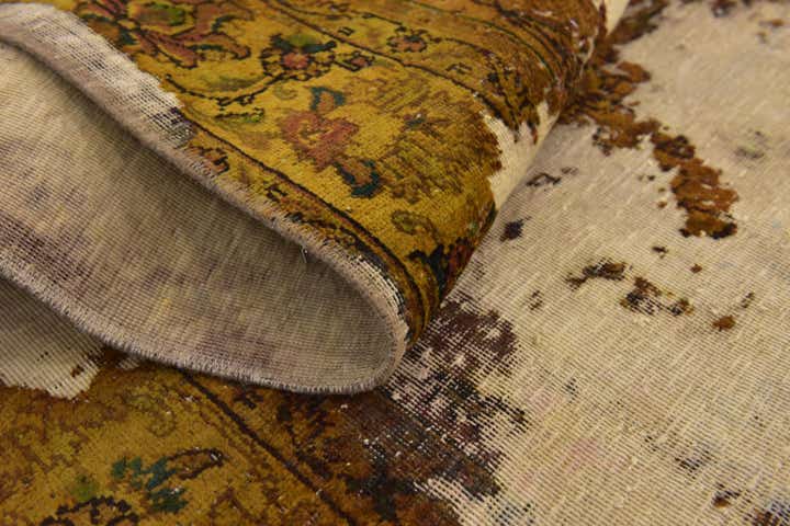 6' x 9' Hand Knotted Ultra Vintage Persian Wool Rug