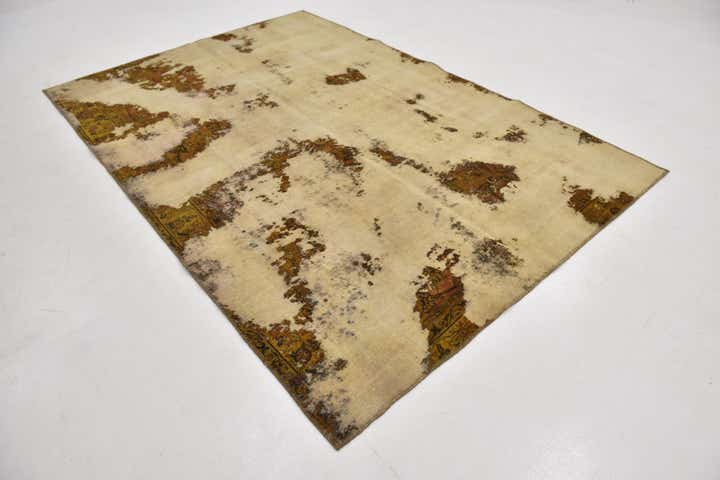 6' x 9' Hand Knotted Ultra Vintage Persian Wool Rug