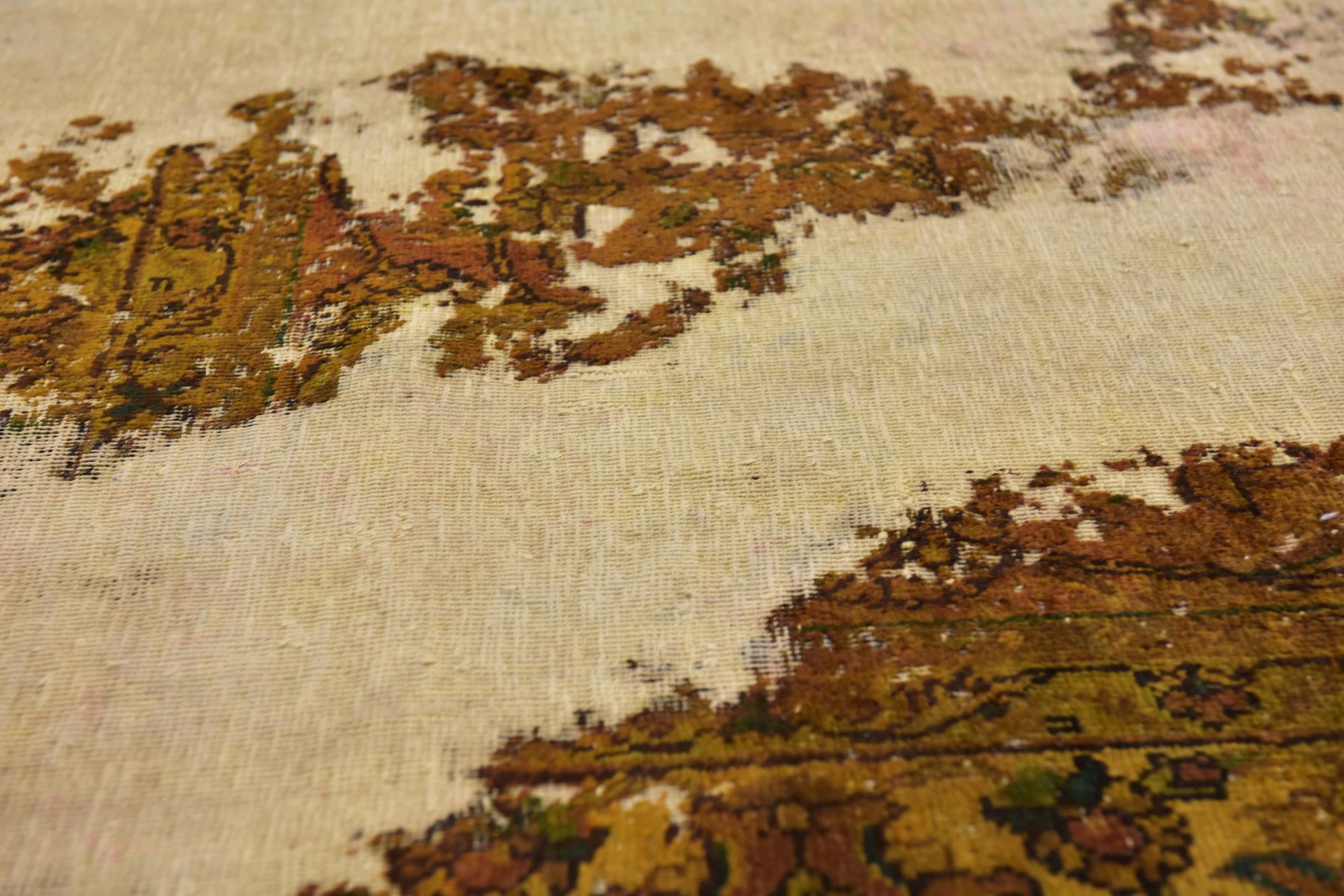 6' x 9' Hand Knotted Ultra Vintage Persian Wool Rug