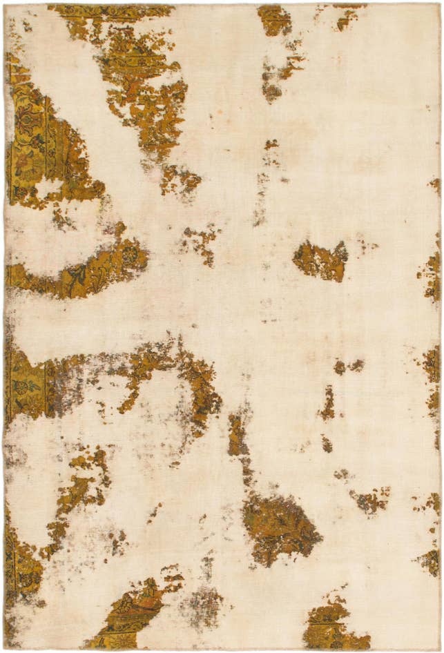 Detail image of 6' x 9' Hand Knotted Ultra Vintage Persian Wool Rug