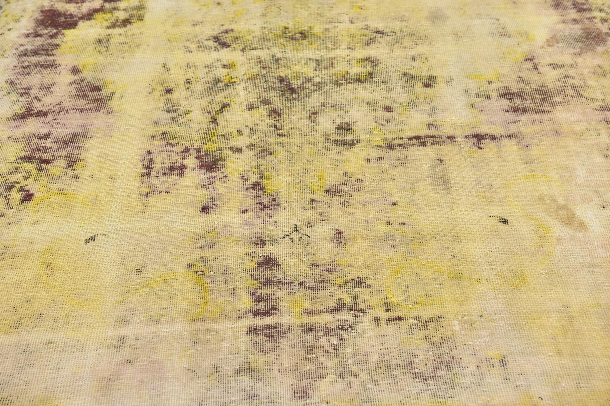 6' 2 x 9' Hand Knotted Ultra Vintage Persian Wool Rug