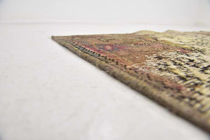 190cm x 275cm Handgeknoopt Ultra Vintage Perzisch Wol Vloerkleed