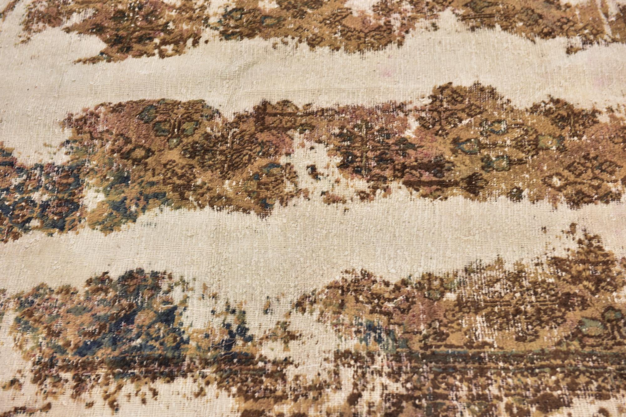 5' 10 x 8' 5 Hand Knotted Ultra Vintage Persian Wool Rug