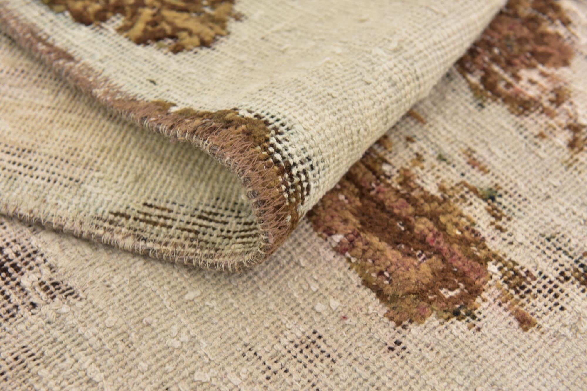 5' 10 x 8' 5 Hand Knotted Ultra Vintage Persian Wool Rug