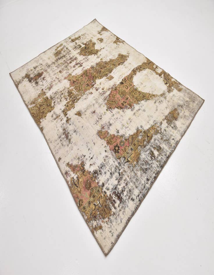 Detail image of 6' x 8'  Hand Knotted Ultra Vintage Persian Wool Rug