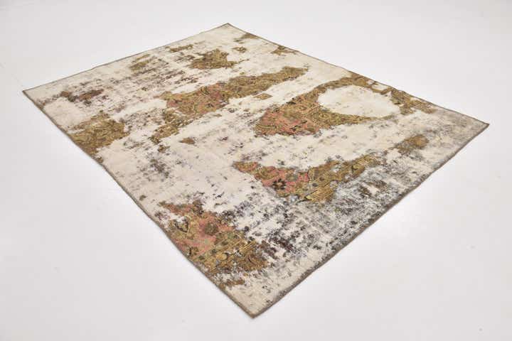 6' x 8' Hand Knotted Ultra Vintage Persian Wool Rug