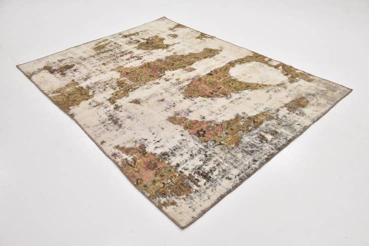 Detail image of 6' x 8' Hand Knotted Ultra Vintage Persian Wool Rug