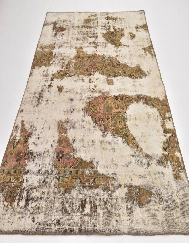 Detail image of 6' x 8'  Hand Knotted Ultra Vintage Persian Wool Rug