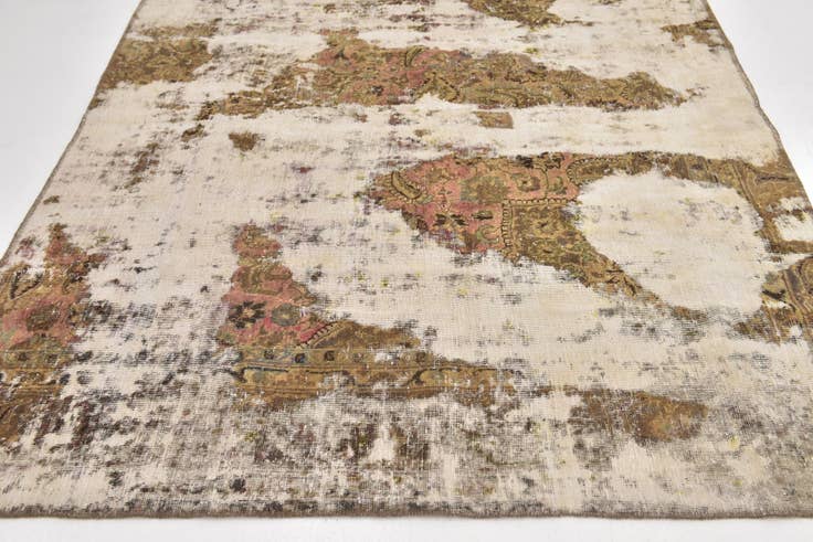 Detail image of 6' x 8' Hand Knotted Ultra Vintage Persian Wool Rug