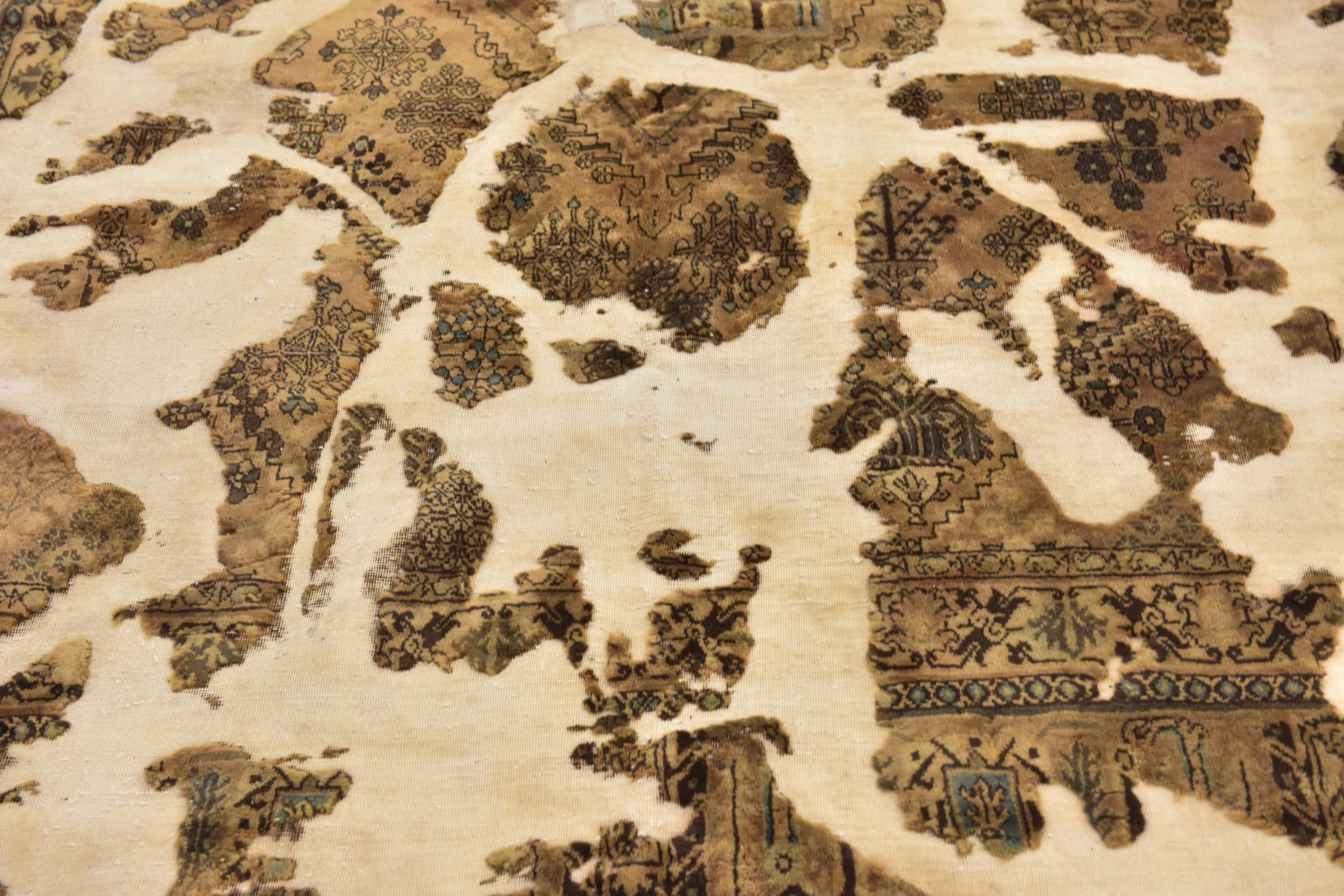 6' 5 x 8' 4 Hand Knotted Ultra Vintage Persian Wool Rug