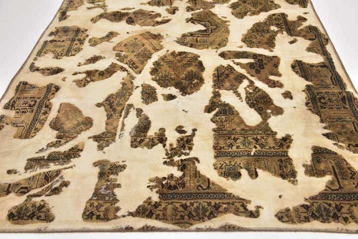 195cm x 255cm Handgeknüpft Ultra Vintage Persisch Wolle Teppich