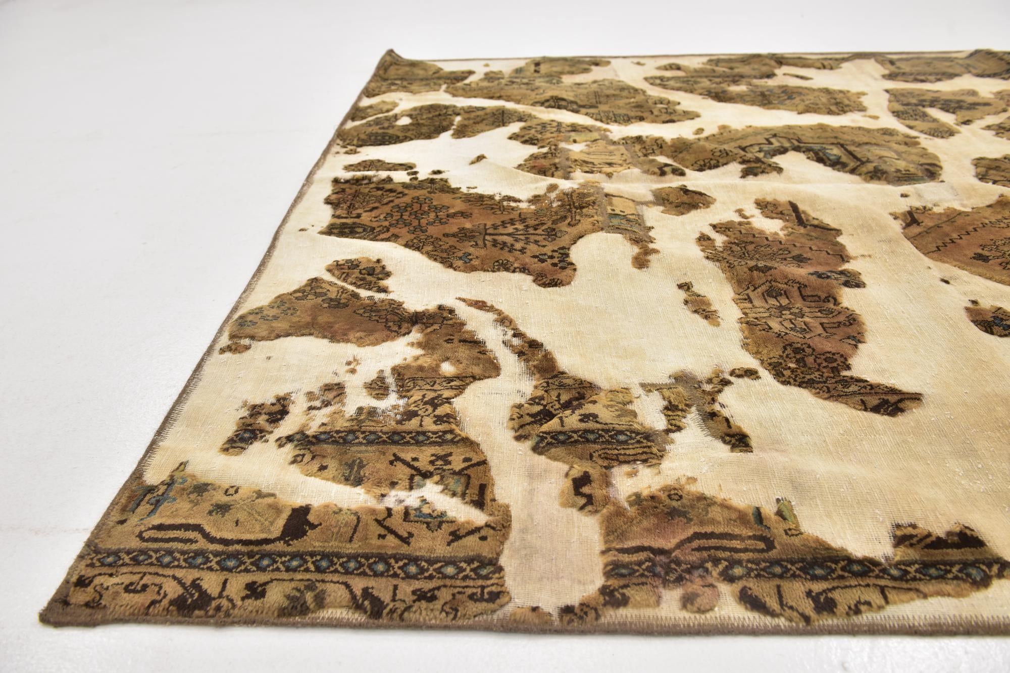 6' 5 x 8' 4 Hand Knotted Ultra Vintage Persian Wool Rug