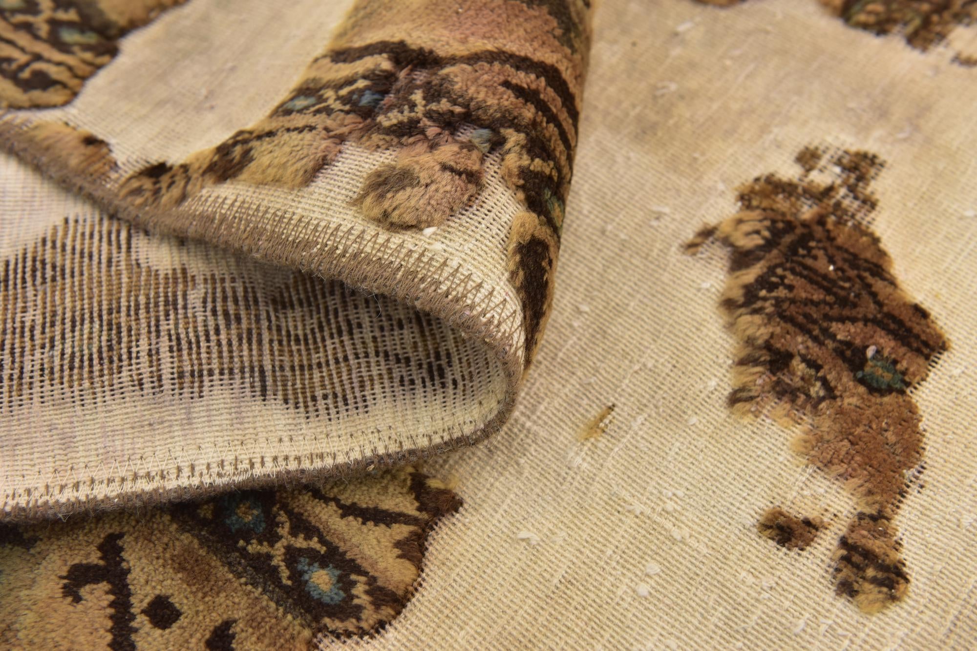 6' 5 x 8' 4 Hand Knotted Ultra Vintage Persian Wool Rug