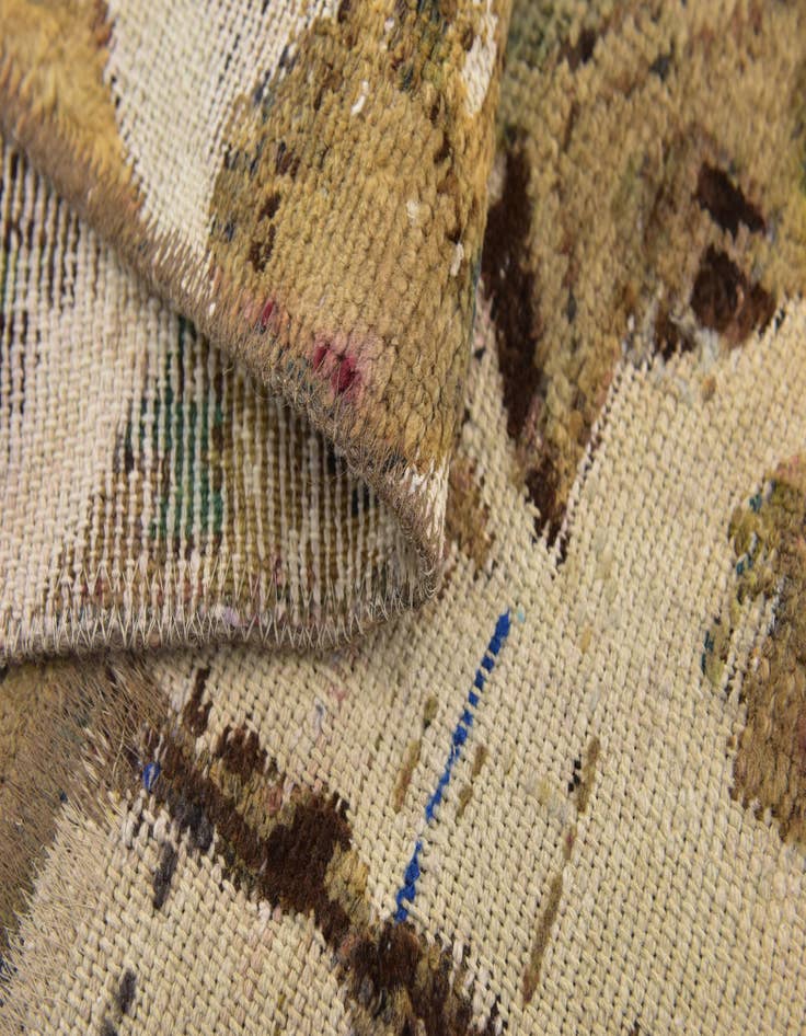 Detail image of 6' 2 x 8' 10  Hand Knotted Ultra Vintage Persian Wool Rug