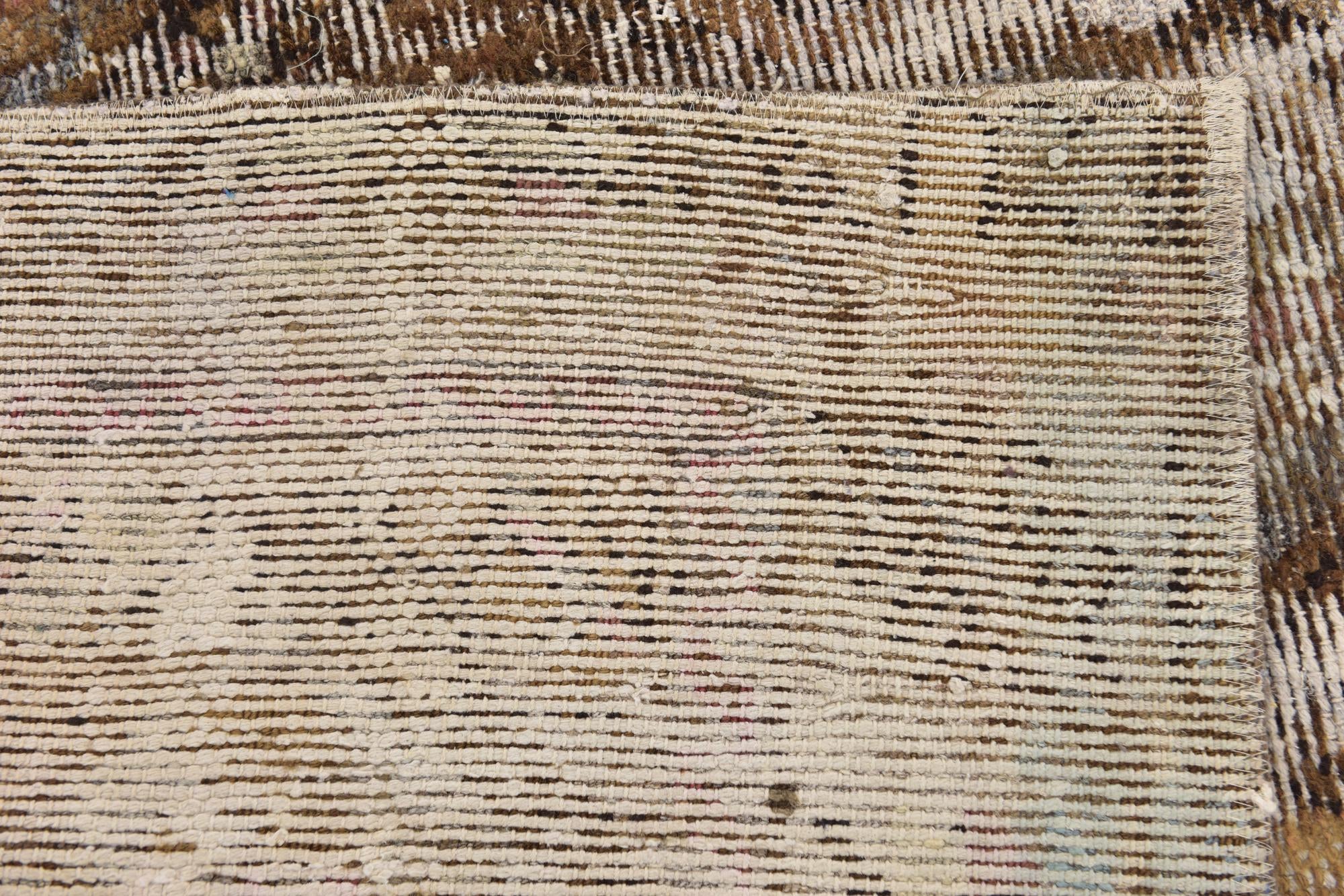 6' 8 x 8' 8 Hand Knotted Ultra Vintage Persian Wool Rug