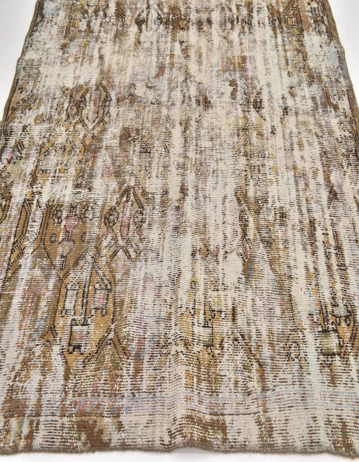Detail image of 6' 8 x 8' 8  Hand Knotted Ultra Vintage Persian Wool Rug