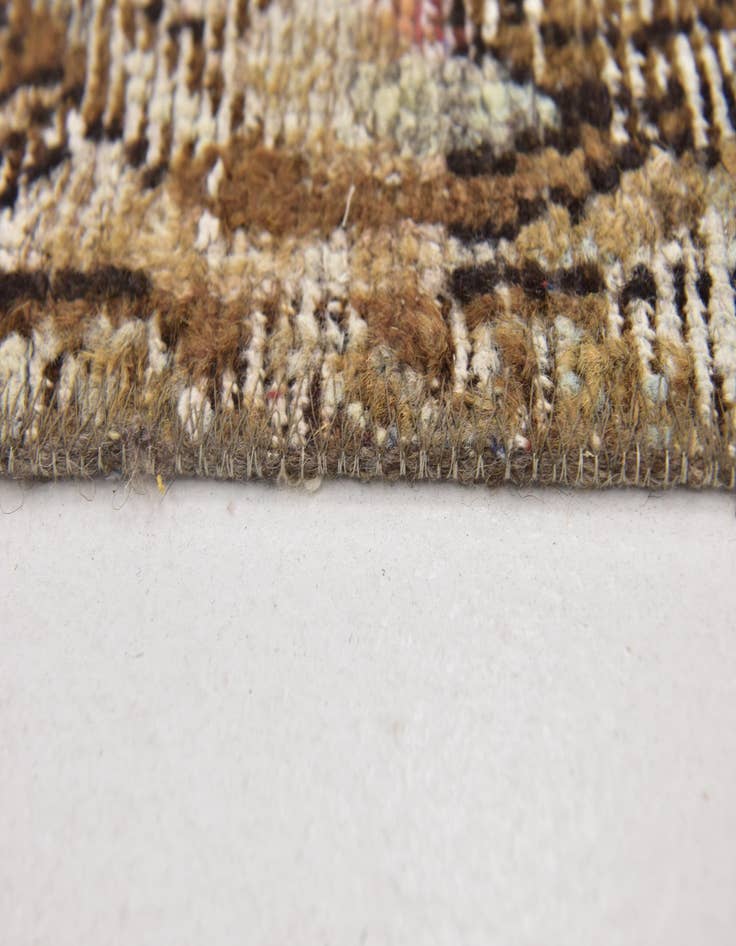 Detail image of 6' 8 x 8' 8  Hand Knotted Ultra Vintage Persian Wool Rug