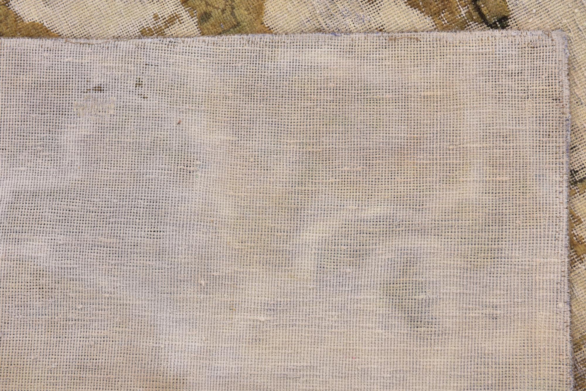 6' x 10' Hand Knotted Ultra Vintage Persian Wool Rug