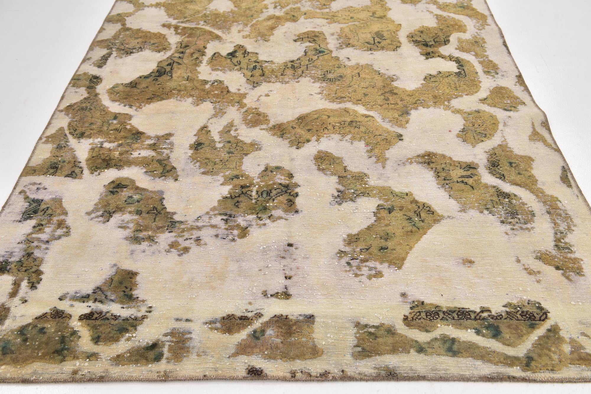 6' x 10' Hand Knotted Ultra Vintage Persian Wool Rug