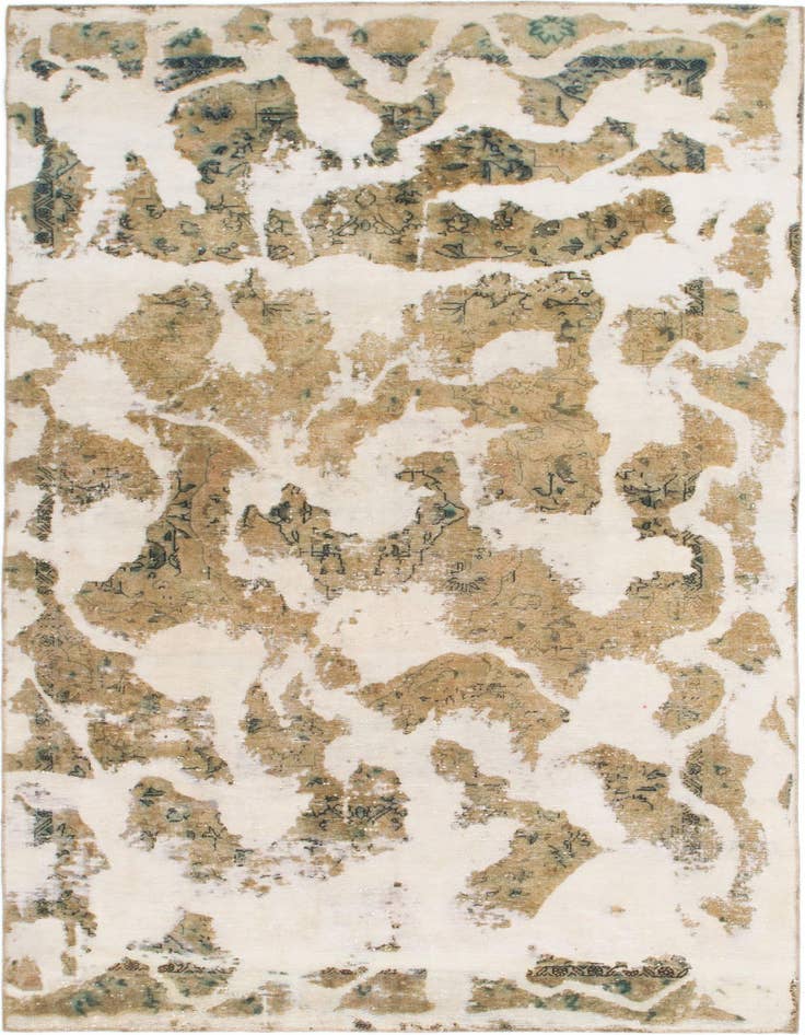 Detail image of 6' x 10' Hand Knotted Ultra Vintage Persian Wool Rug