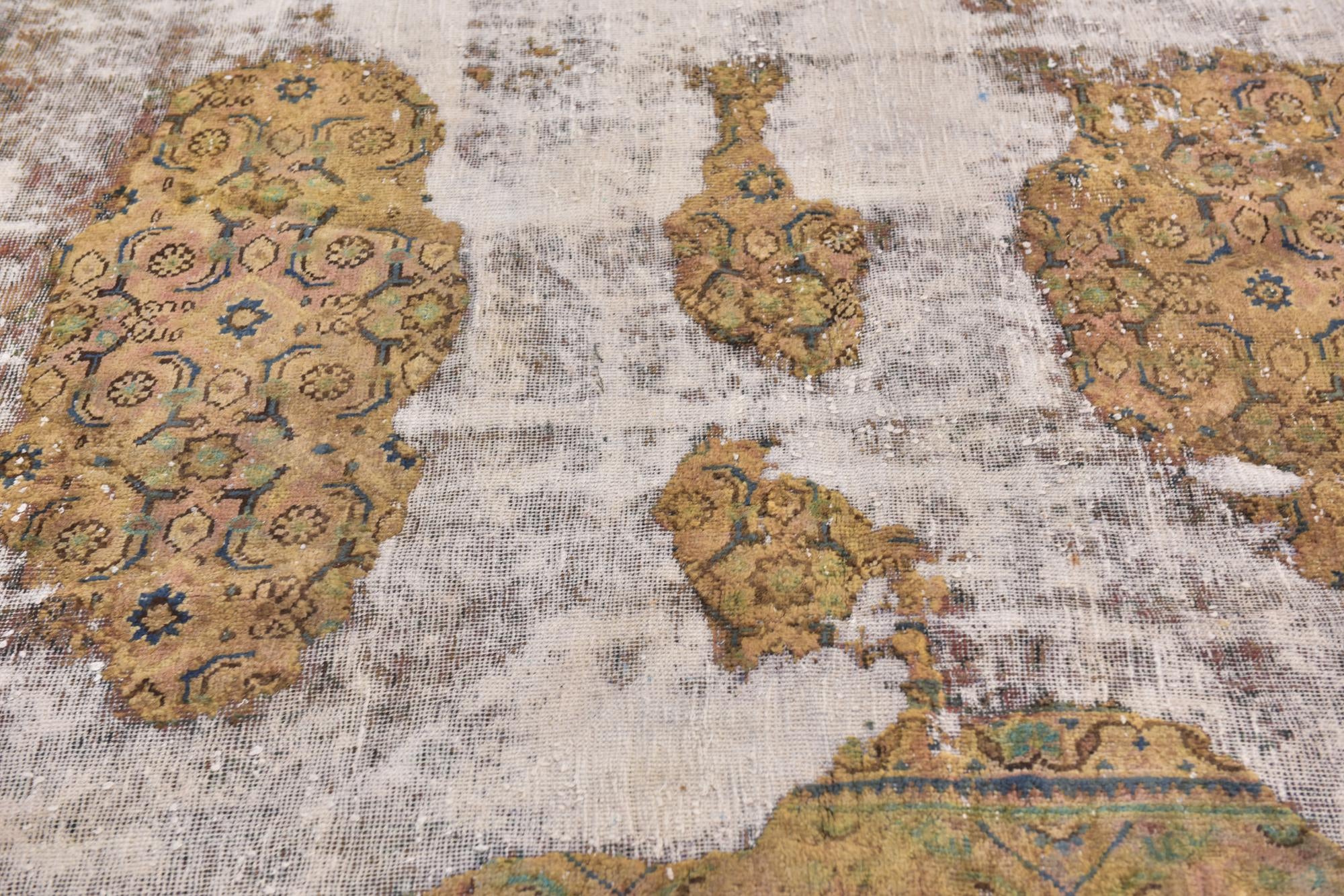 7' 4 x 8' 10 Hand Knotted Ultra Vintage Persian Wool Rug