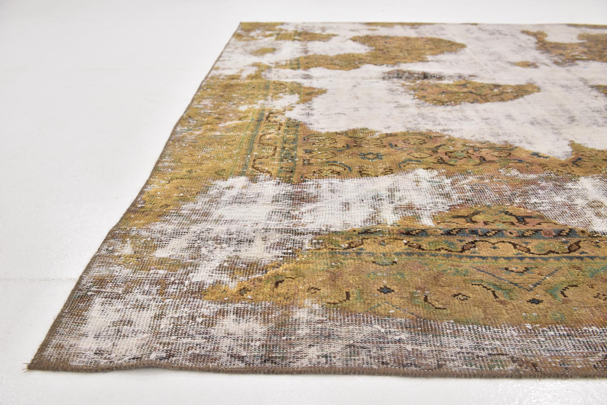7' 4 x 8' 10 Hand Knotted Ultra Vintage Persian Wool Rug