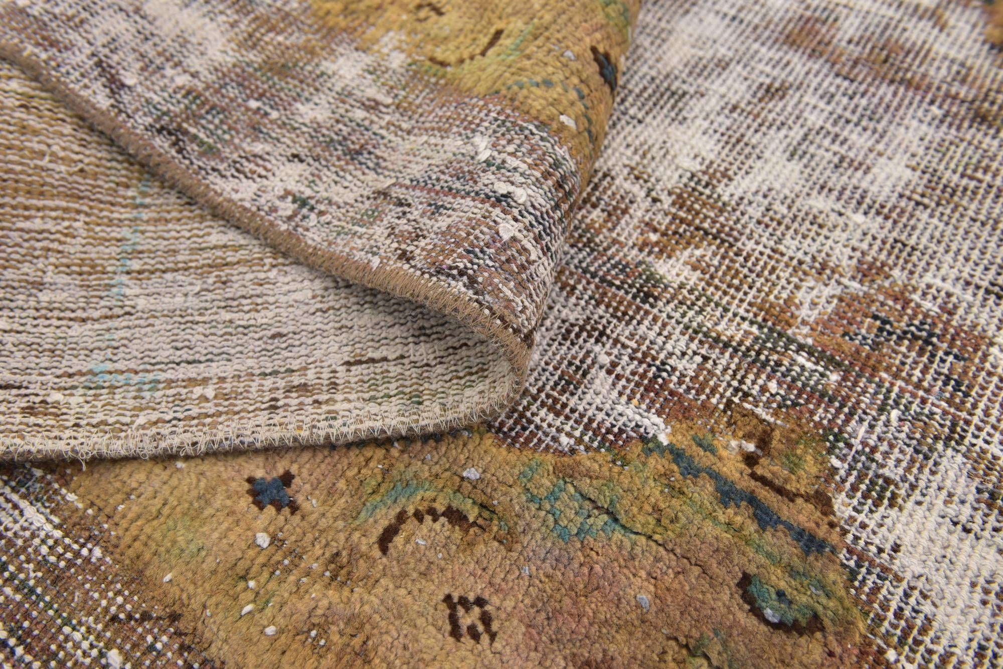 7' 4 x 8' 10 Hand Knotted Ultra Vintage Persian Wool Rug