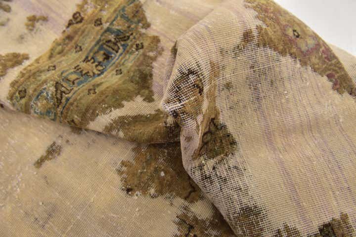 6' 6 x 9' 6 Hand Knotted Ultra Vintage Persian Wool Rug