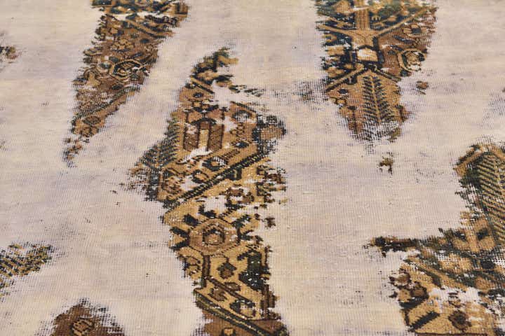 6' 5 x 9' 5 Hand Knotted Ultra Vintage Persian Wool Rug