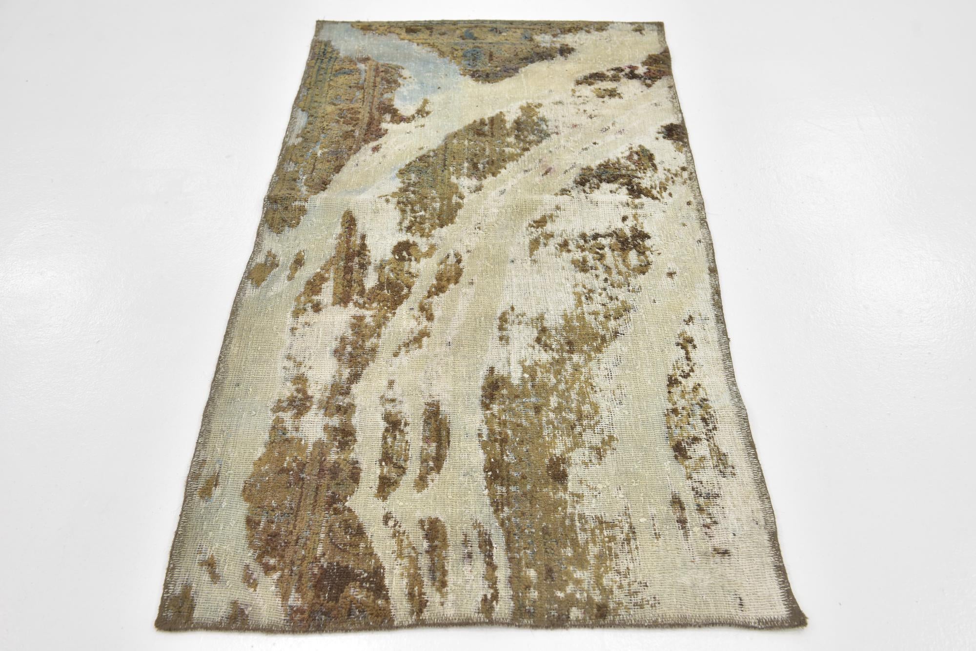 2' 8 x 5' 3 Hand Knotted Ultra Vintage Persian Wool Rug