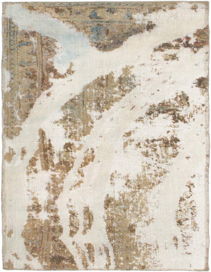 Detail image of 2' 8 x 5' 3 Hand Knotted Ultra Vintage Persian Wool Rug