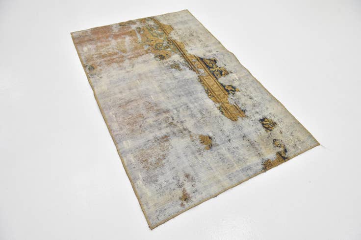 Detail image of 3' 3 x 5' Hand Knotted Ultra Vintage Persian Wool Rug