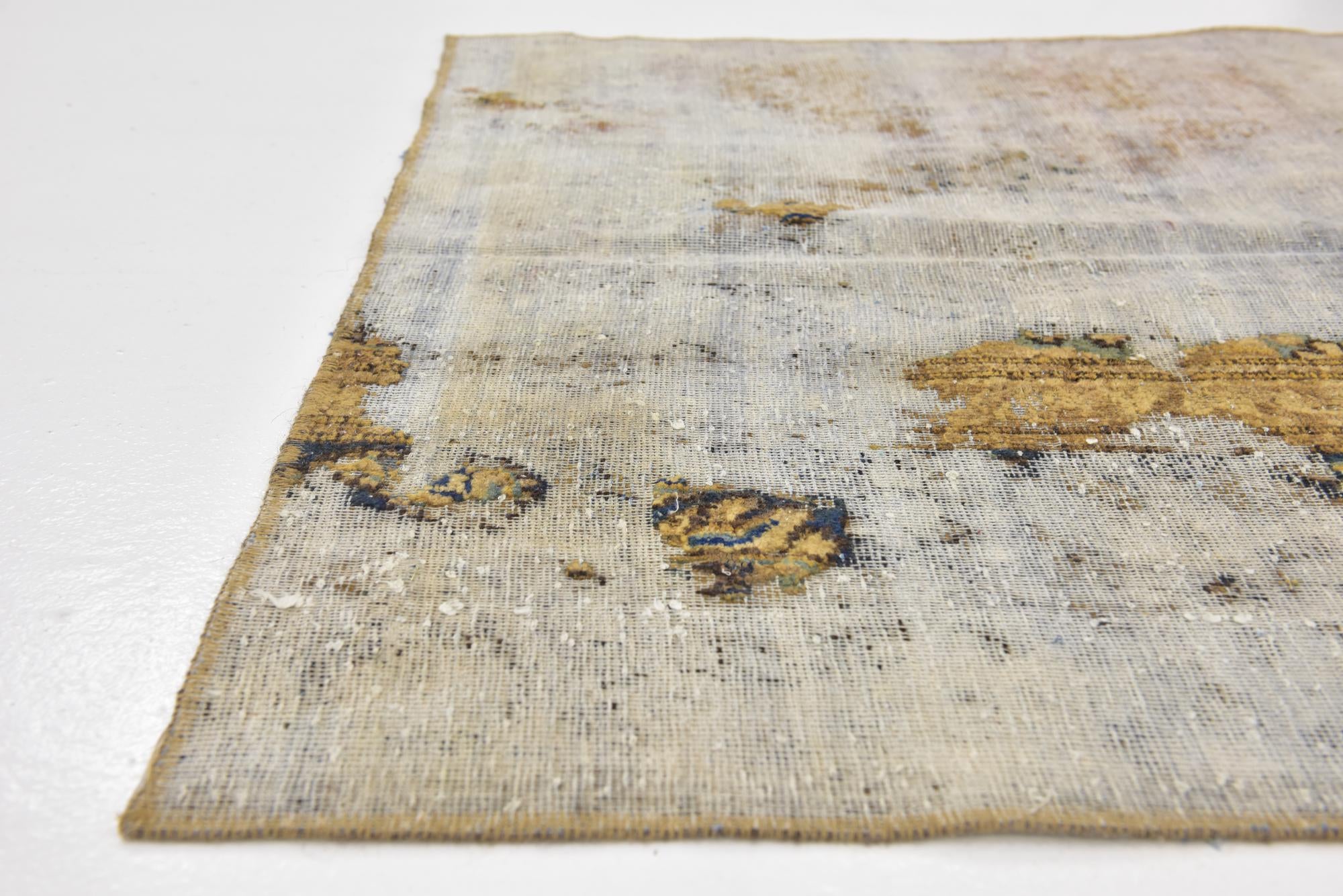 3' 3 x 5' Hand Knotted Ultra Vintage Persian Wool Rug