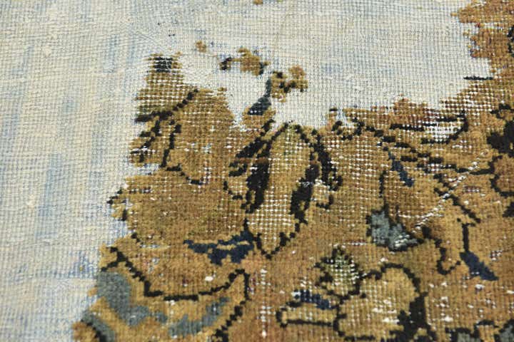 4' x 5' 8 Hand Knotted Ultra Vintage Persian Wool Rug