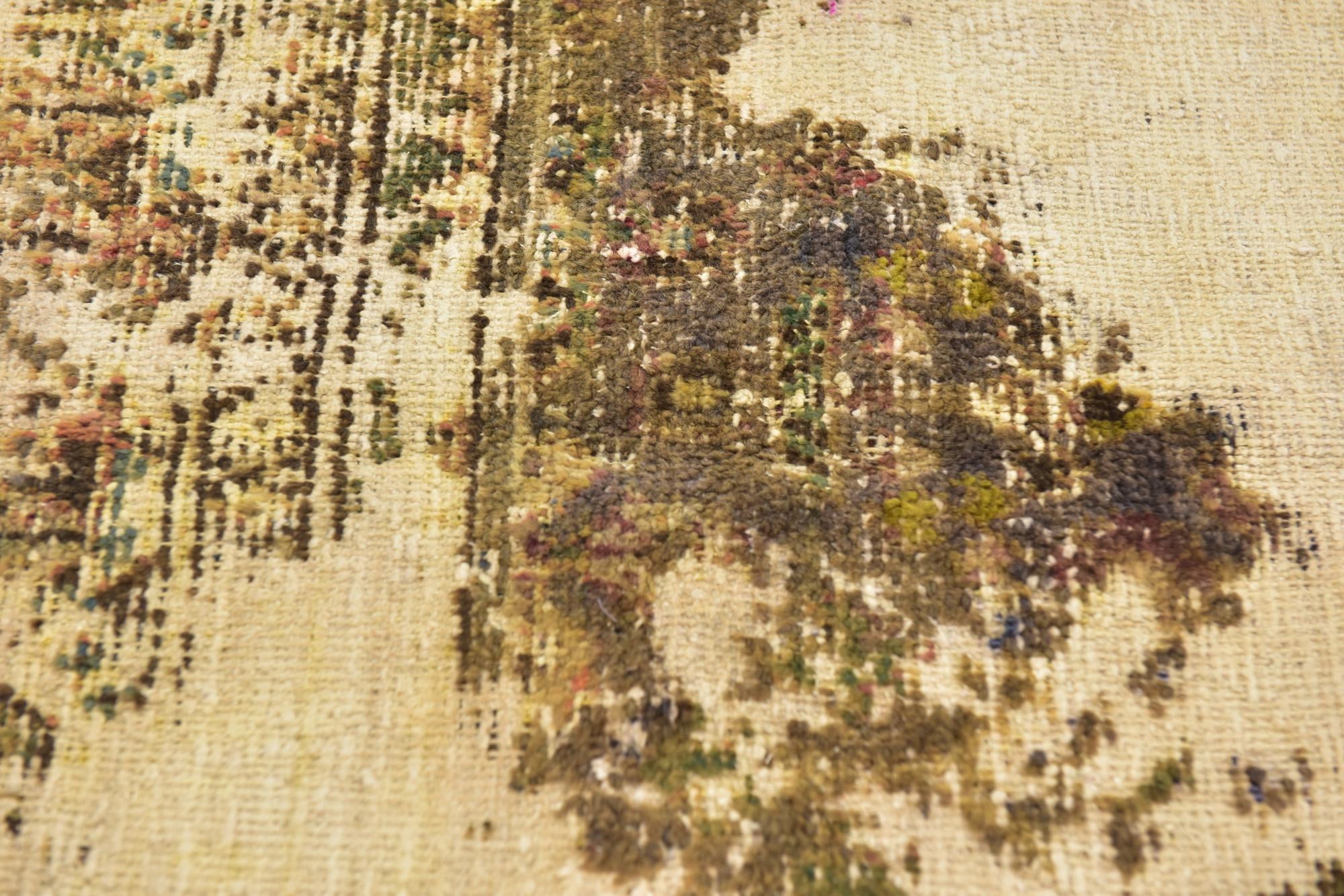 3' x 4' Hand Knotted Ultra Vintage Persian Wool Rug