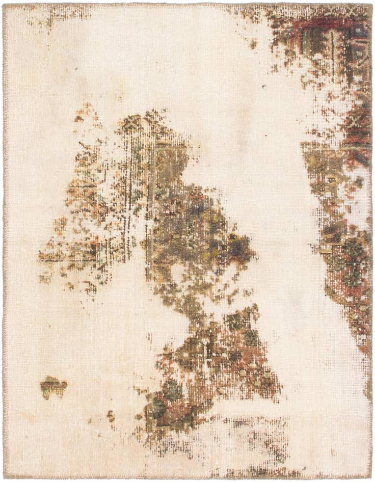 Detail image of 3' x 4' Hand Knotted Ultra Vintage Persian Wool Rug