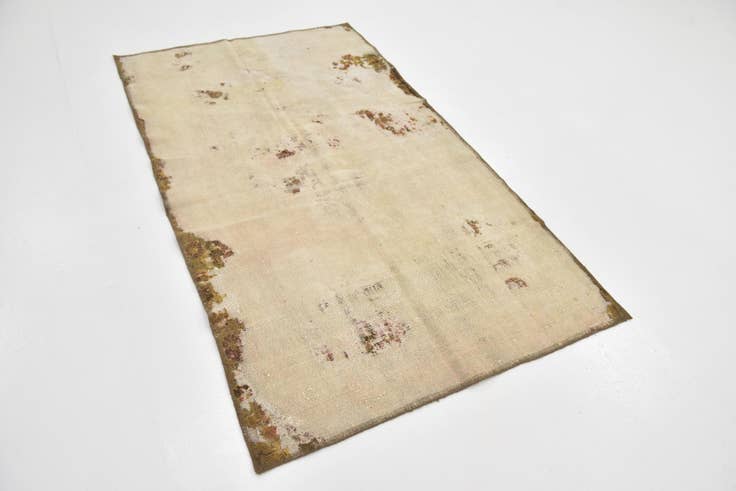 Detail image of 3' 5 x 5' 10 Hand Knotted Ultra Vintage Persian Wool Rug