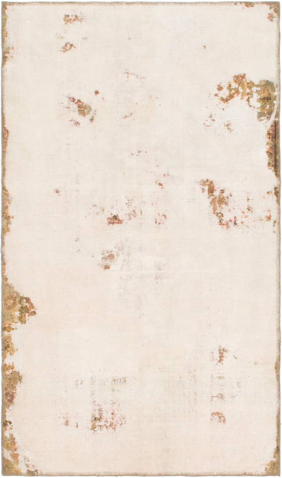 Detail image of 3' 5 x 5' 10 Hand Knotted Ultra Vintage Persian Wool Rug