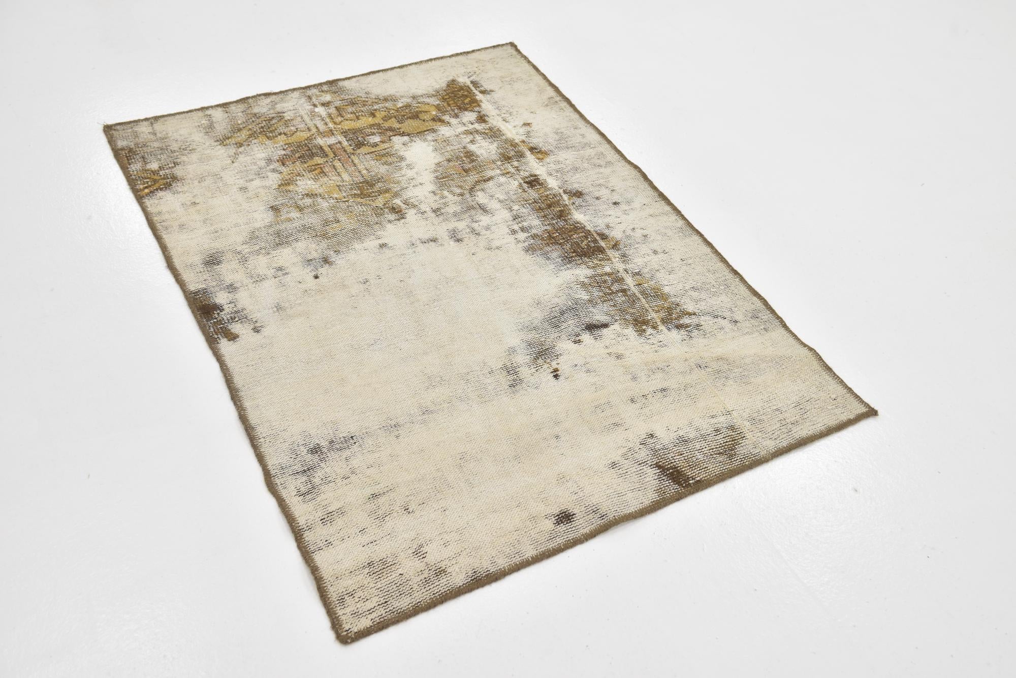 2' 10 x 3' 9 Hand Knotted Ultra Vintage Persian Wool Rug