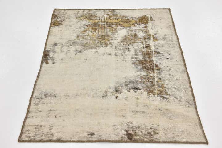 2' 10 x 3' 9 Hand Knotted Ultra Vintage Persian Wool Rug