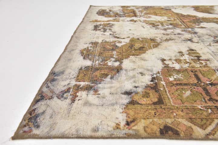5' 10 x 9' 10 Hand Knotted Ultra Vintage Persian Wool Rug